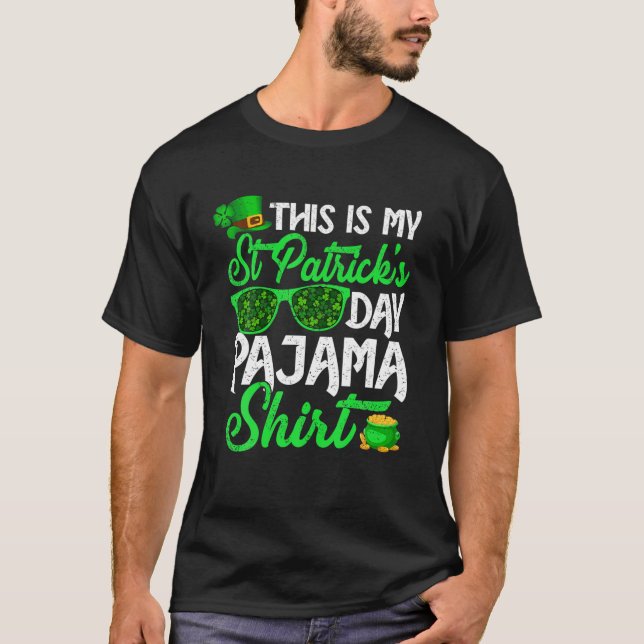 T-shirt C'est ma Saint Patrick's Day Pajama Happy Patrick (Devant)
