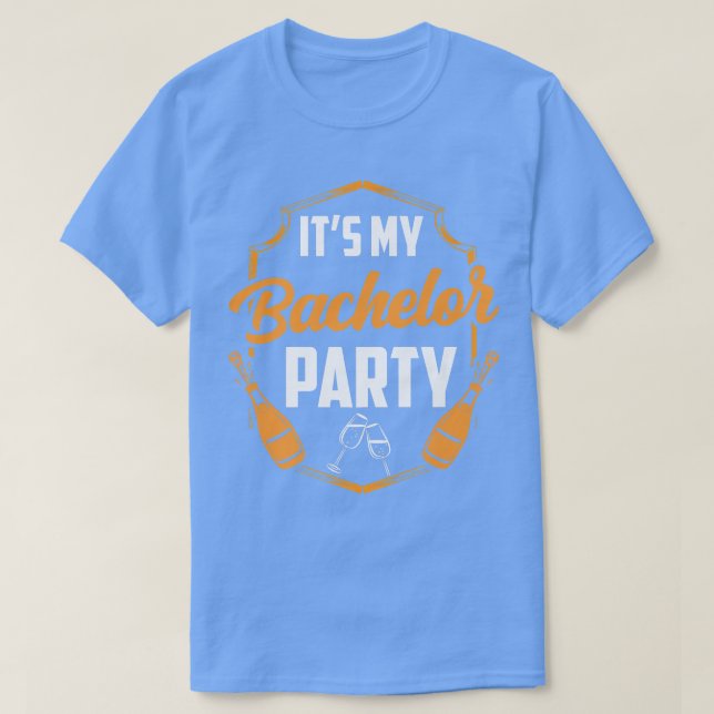 T-shirt C'est ma soirée de bachelor, équipe de la mariée e (Design devant)