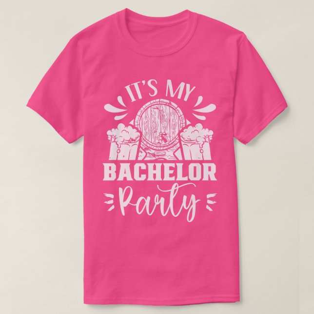 T-shirt C'est ma soirée de bachelor équipe du marié de la  (Design devant)