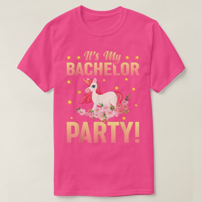 T-shirt C'est ma soirée de bachelorette mariage des garçon (Design devant)