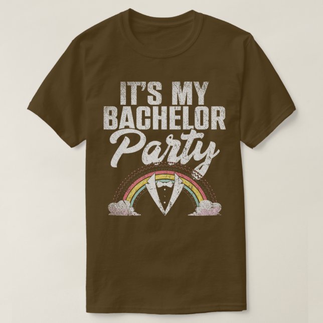 T-shirt C'est ma soirée d'enterrement de vie de garçon arc (Design devant)