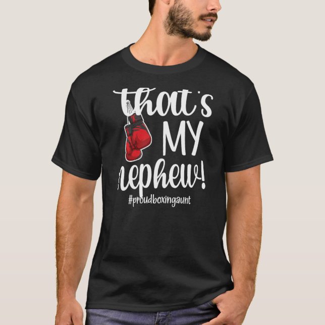 T-shirt C'est ma tante de boxe de Nephew (Devant)