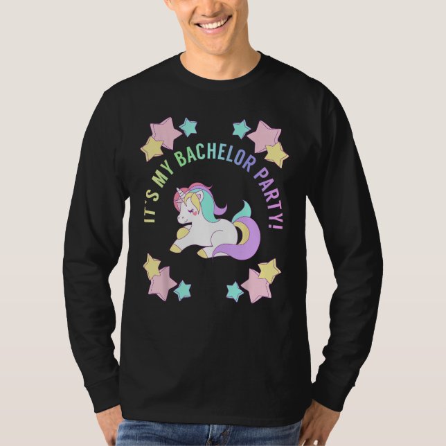 T-shirt C'est ma tenue de fête de bachelor (Devant)