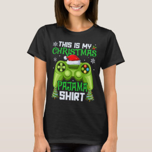 T-shirt C'est ma vidéo de jeu de Noël pour hommes