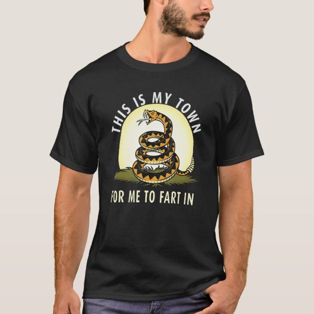 T-shirt C'Est Ma Ville Pour Moi De Commencer Dans Serpent  (Devant)