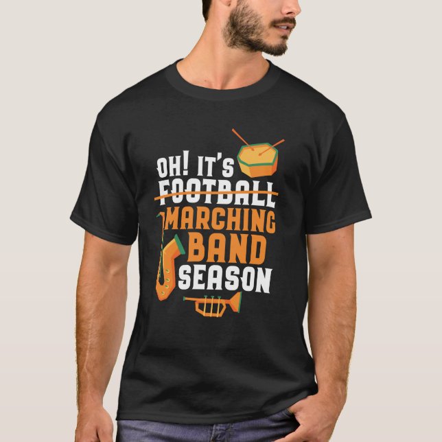 T-shirt C'est Marching Band Season Funny Band (Devant)