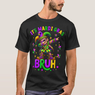 T-shirt C'est Mardi Gras Bruh Dabbing Leprechaun Bouffon N