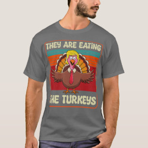 T-shirt c'est marrant de remercier qu'ils mangent les dind
