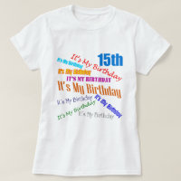 C'est mes 15èmes cadeaux d'anniversaire