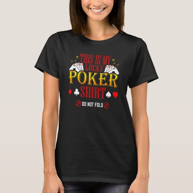 T-shirt C'Est Mes Chanceuses Cartes De Poker 1 (Devant)