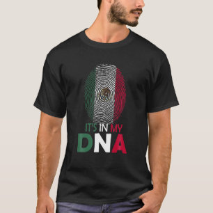 T-shirt C'est mignon dans mon ADN Drapeau Mexicain Fierté