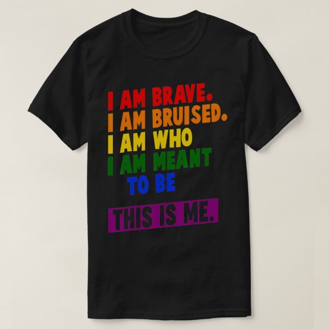 T-shirt C'Est Moi, La Fierté LGBT Inspirante  (Design devant)