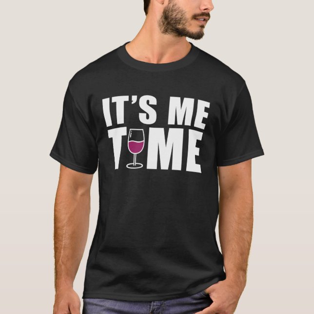 T-shirt C'est moi le vin du temps Boire (Devant)