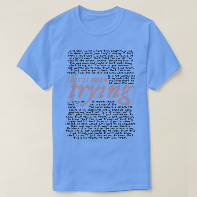 T-shirt c'est moi qui essaie toutes les paroles  (Design devant)