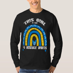 T-shirt C'est mon 10e anniversaire Cette fille est mainten