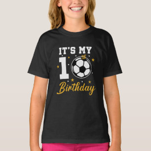T-shirt C'est mon 10e anniversaire de football dix ans
