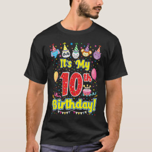 T-shirt C'est mon 10e anniversaire mignonne 10 ans Anniver