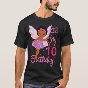 T-shirt C'est mon 10e anniversaire mignonne fille enfants
