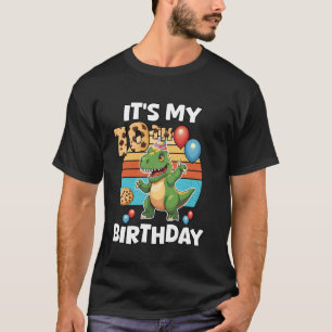 T-shirt C'est mon 10ème anniversaire T-Rex dinosaure migno