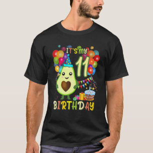 T-shirt C'Est Mon 11E Anniversaire Avocado Anniversaire F