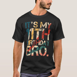 T-shirt C'est mon 11e anniversaire Fête 11e Fête 11 ans H