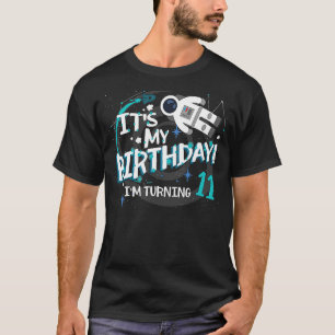 T-shirt C'est mon 11e anniversaire, j'ai 11 ans d'astronau