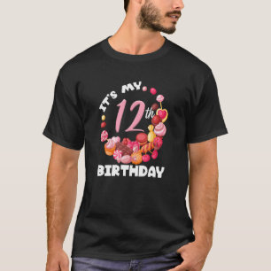 T-shirt C'est mon 12e anniversaire Candy Candyland Anniver
