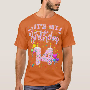 T-shirt C'est mon 14e anniversaire Doughnut Happy 14 ans G