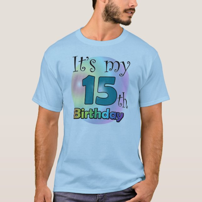 T-shirt C'est mon 15e anniversaire (Devant)