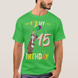 T-shirt C'est mon 15e anniversaire Sea Otter