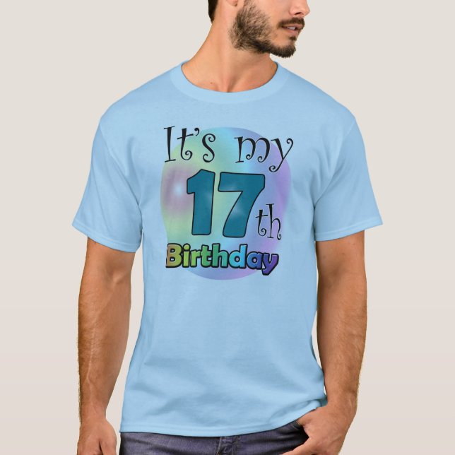 T-shirt C'est mon 17e anniversaire (Devant)
