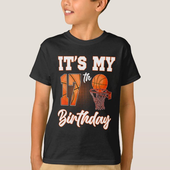 T-shirt C'est mon 17e anniversaire Thème de soirée squelet (Devant)