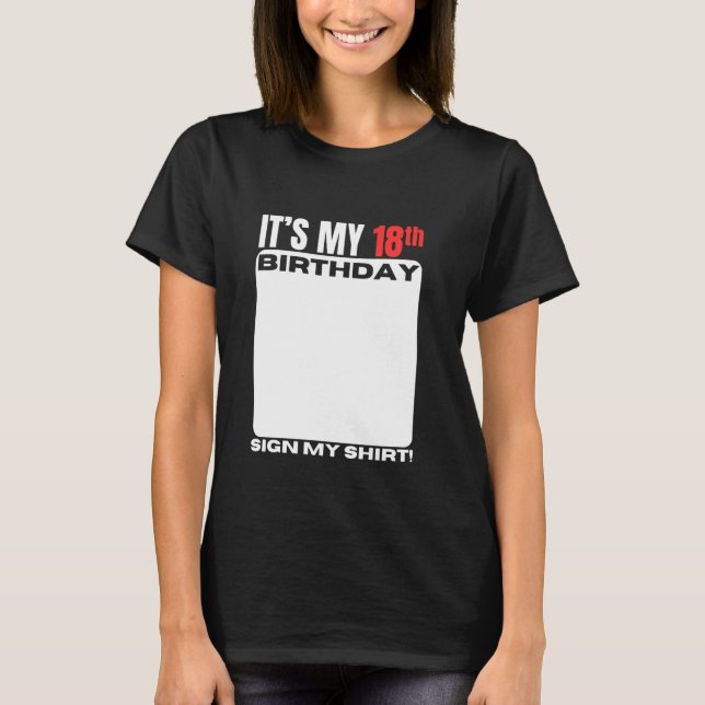 T-shirt C'est mon 18e anniversaire fête d'anniversaire de  (Devant)