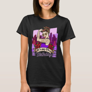 T-shirt C'est mon 18e anniversaire Leopard Design
