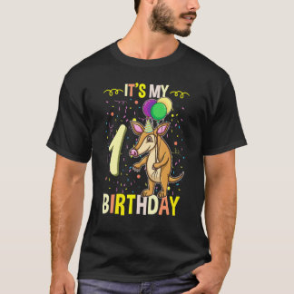 T-shirt C'Est Mon 1Er Anniversaire Aardvark Anteater