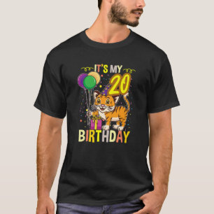T-shirt C'Est Mon 20E Amoureux des animaux De Tigre Annive