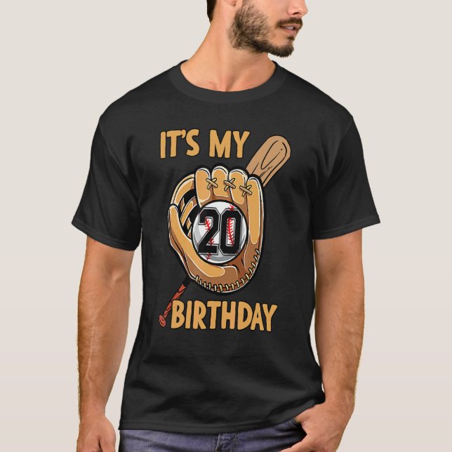 T-shirt C'est mon 20e anniversaire de baseball Anniversair (Devant)