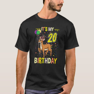 T-shirt C'est mon 20ème anniversaire gazelle animal africa