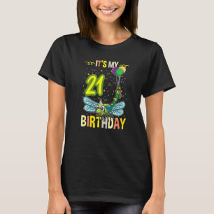 T-shirt C'est mon 21e anniversaire dragonfly Insect
