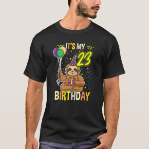T-shirt C'est mon 23e anniversaire Sloth Animal
