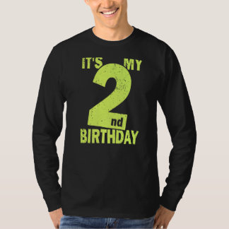 T-shirt C'est mon 2e anniversaire 2 ans fille et garçon 2e