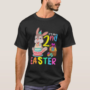 T-shirt C'est mon 2ème anniversaire de Pâques Mignon Lapin