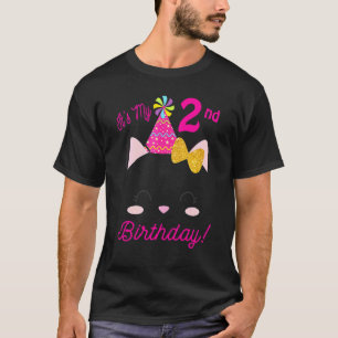 T-shirt C'est mon 2ème anniversaire Fille Thème de fête K