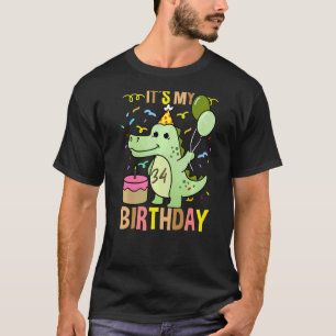 T-shirt C'est mon 34e anniversaire Crocodile Alligator