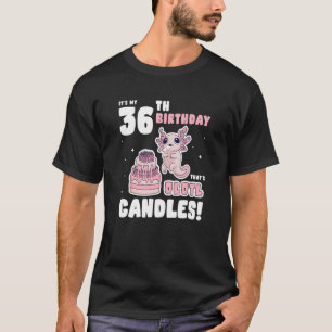 T-shirt C'est mon 36ème anniversaire qui est Olotl Candles