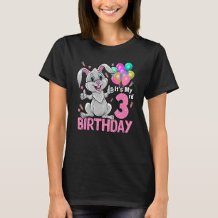 T-shirt C'est mon 3e anniversaire Rabbit 3e anniversaire 3