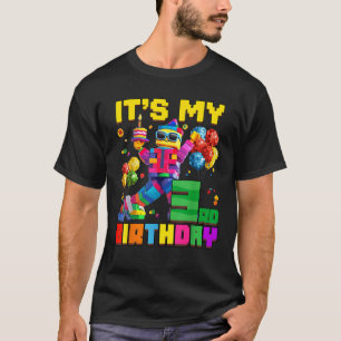 T-shirt C'Est Mon 3e Bâtiment De Troisième Anniversaire En