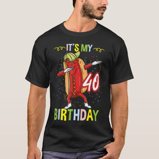 T-shirt C'est Mon 40e Anniversaire Chaud (Devant)