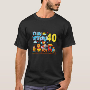 T-shirt C'est mon 40e anniversaire Circus Train 40 ans B D
