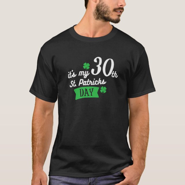 T-shirt C'Est Mon 40E Saint-Patricks Day 40. Anniversaire (Devant)